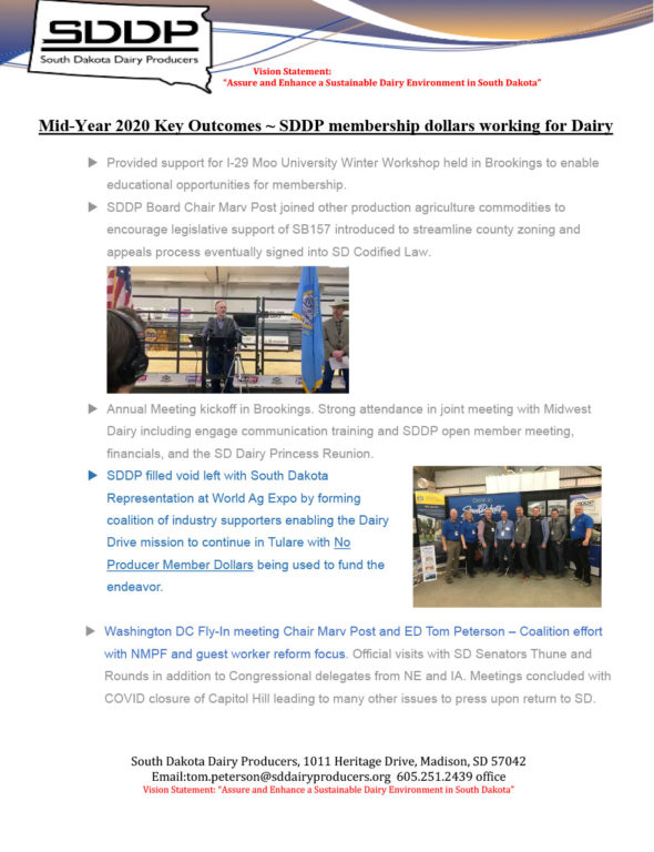 SDDP Member Newsletter June 2020