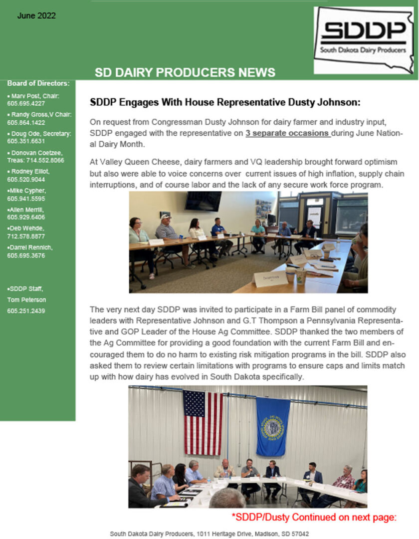 SDDP Member Update Newsletter-June-2022