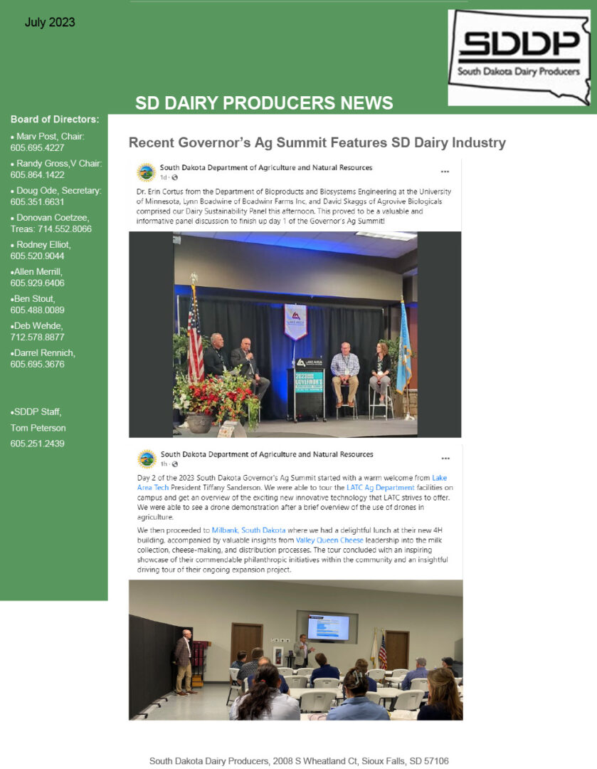 SDDP Member Update Newsletter July 2023