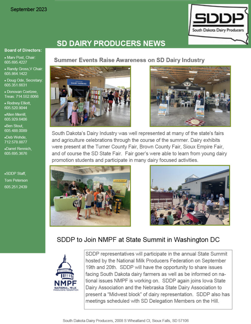 SDDP Member Update Newsletter September 2023